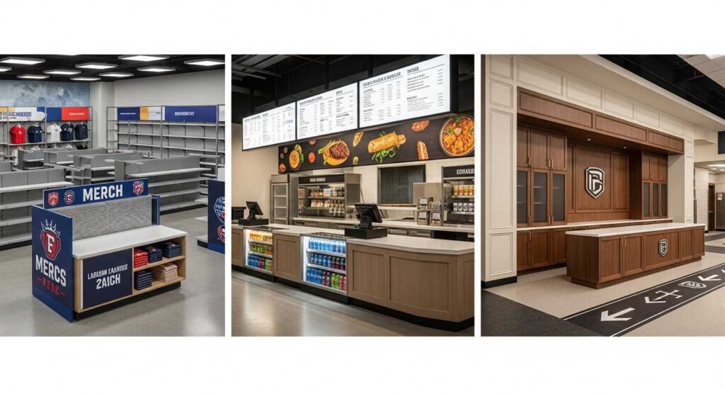 Retail Installations Inside Sporting Venues